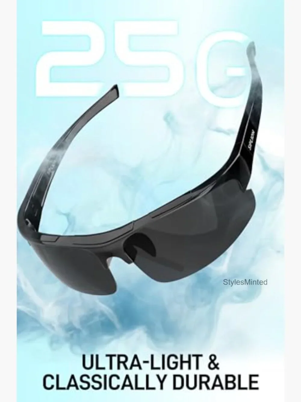 Polarized Sport Sunglasses UV400 TR90 Frame for Driving Fishing Golf Running